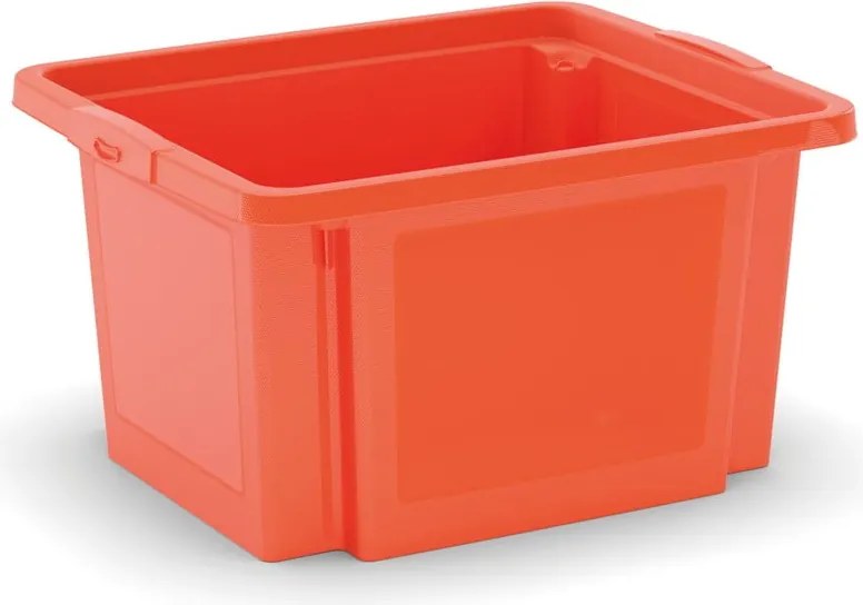 Cutie de depozitare portocalie din plastic 42x35x23 cm H-Box S – KIS
