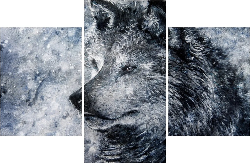 Tablou - Lupul din desene animate (90x60 cm)