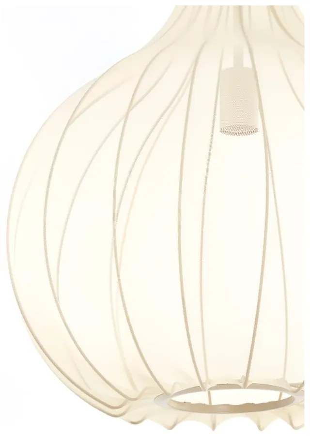 Lustră bej cu abajur textil ø 50 cm Elati – Light &amp; Living