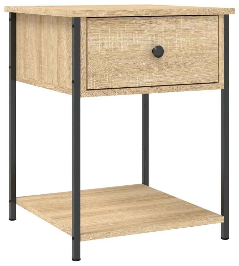825845 vidaXL Noptieră, stejar sonoma, 44x45x58 cm, lemn compozit