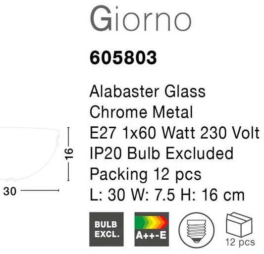 Aplica moderna perete Giorno NVL-605803