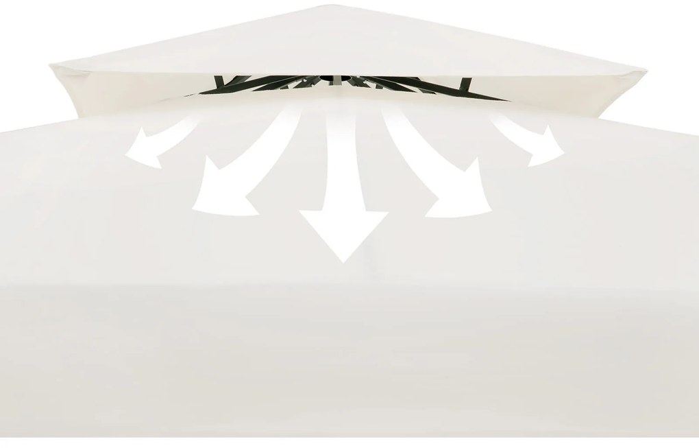 Deuba Pavilion de grădină Lorca 3x3 m - crem