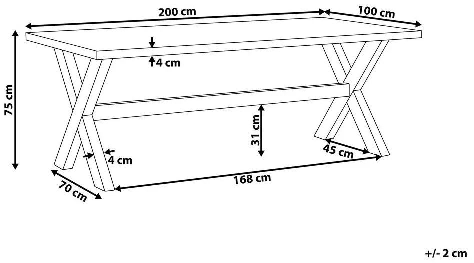 Masă de grădină OLIBIA (pentru 6 persoane). 1022575
