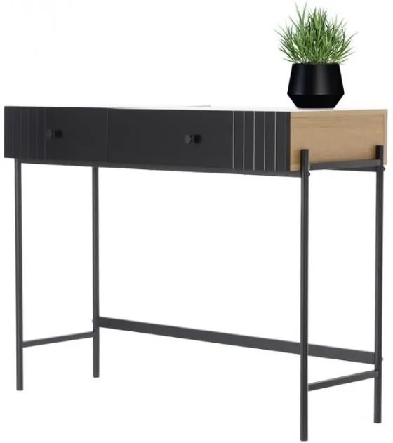 Masă de toaletă Bianca Wood/Black