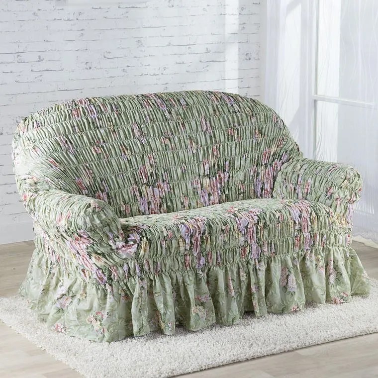 Gaico Huse elastice cu volan FIORELA verzue colţar (l. 350 - 530 cm)