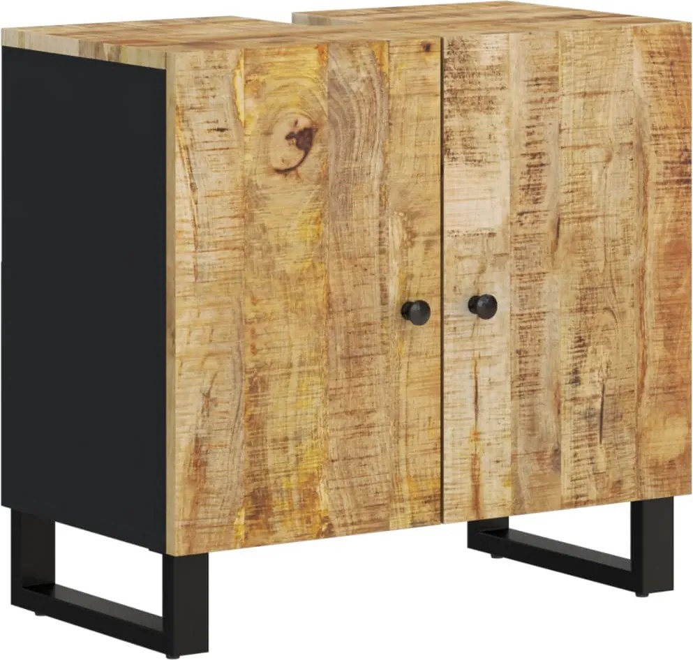 vidaXL Dulap de chiuvetă 62x33x58 cm lemn masiv mango & lemn compozit
