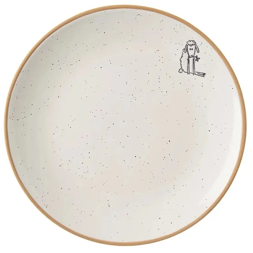 Farfurie de desert din ceramică Orion Fermă Oiță , diam. 19,5 cm