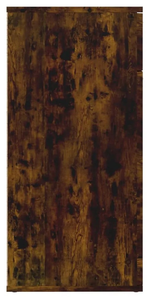 Servanta, stejar afumat, 80x36x75 cm, lemn compozit 1, Stejar afumat, 80 x 36 x 75 cm