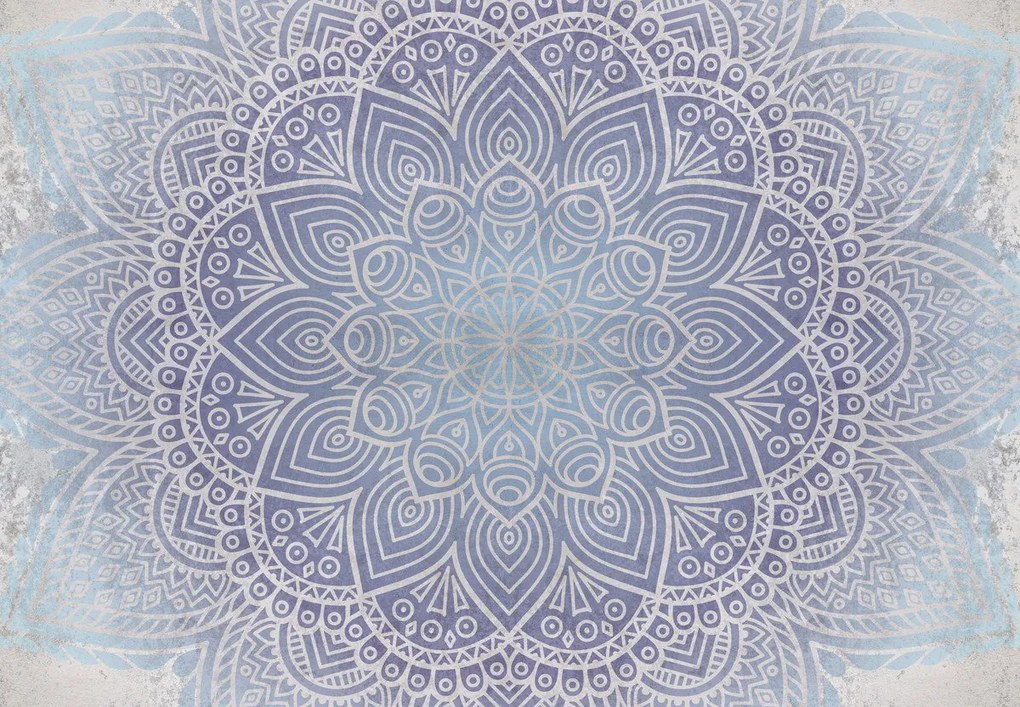 Fototapet - Mandala din beton (147x102 cm)
