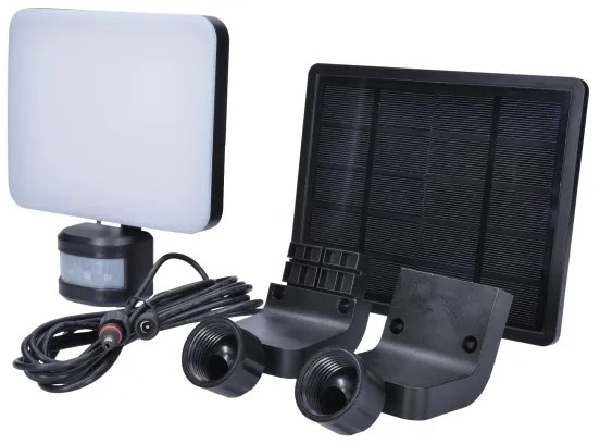 Solight WO785 - Proiector solar LED 11W cu senzor, 3,7V 4400mAh IP54