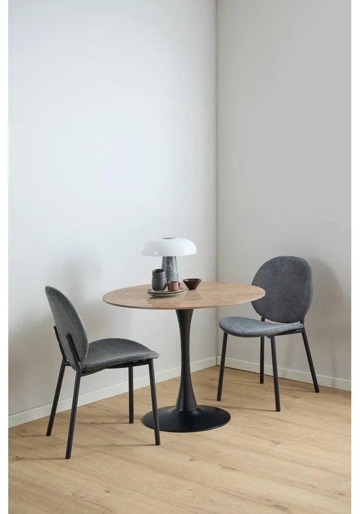 Scaun de dining gri antracit Cliff – Actona