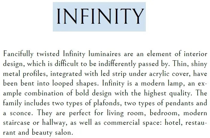 Plafoniera moderna LED INFINITY C0099 MX
