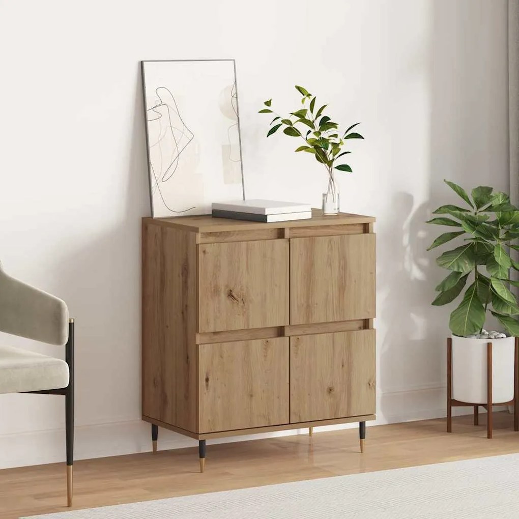 vidaXL Bufet cu depozitare cu ușă Maro 60 x 35 x 70 cm Lemn compozit