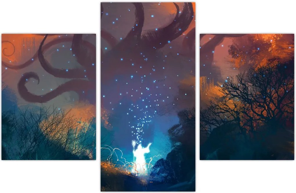 Tablou - Vrăjitorul magicean (90x60 cm)