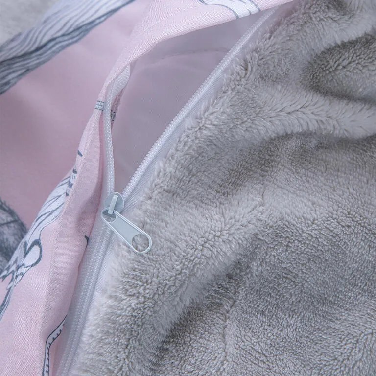 Lenjerie de pat Dual Feel RONDINI roz