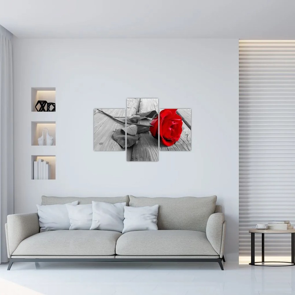 Tablou cu trandafiri roșii (90x60 cm)