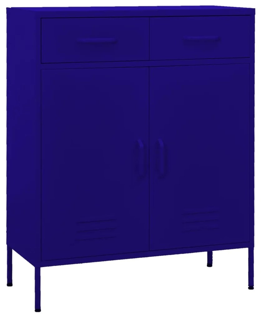 vidaXL Dulap de depozitare, bleumarin, 80x35x101,5 cm, oțel