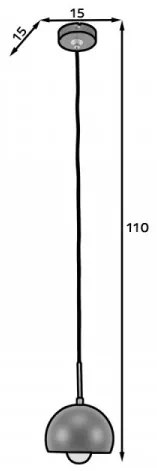 Pendul Canonus, Eltap (Dimensiuni: 15x15x110cm)