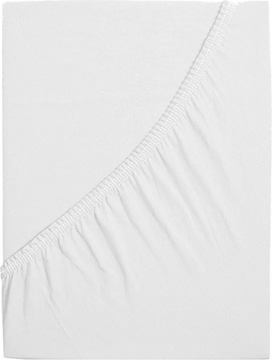 Cearșaf de pat jersey 4Home Ideal alb, 70 x 140 cm