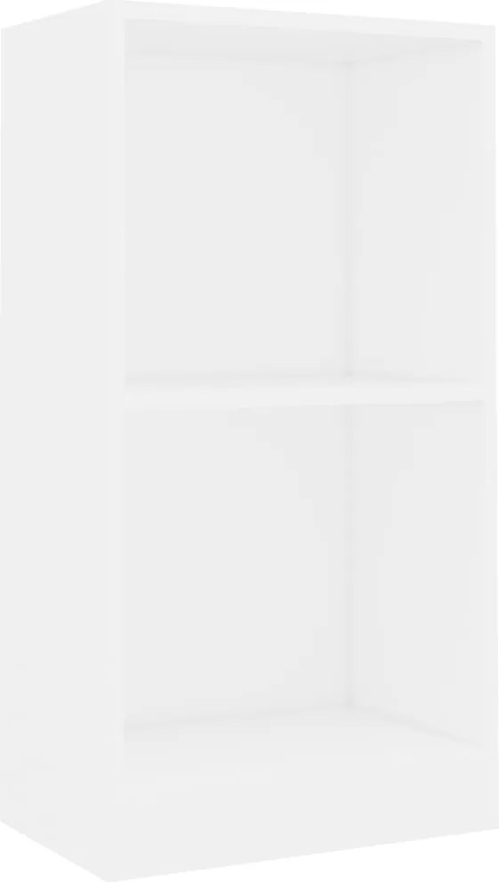 vidaXL Bibliotecă, alb, 40x24x75 cm, lemn prelucrat