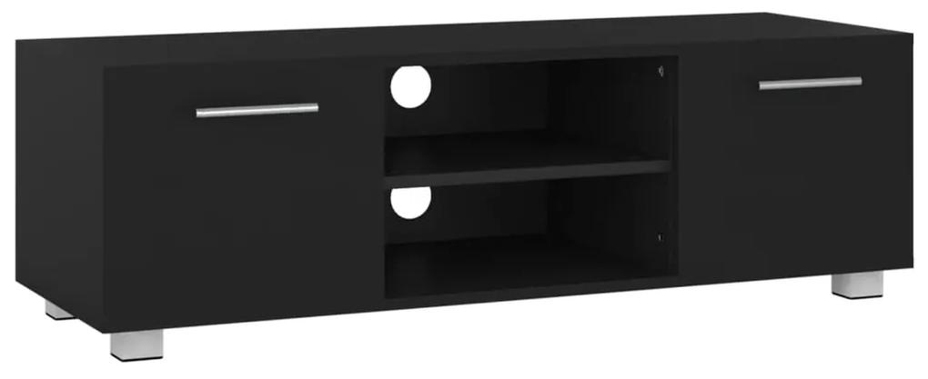 Comoda TV, negru, 110x40x35 cm, lemn prelucrat Negru, 110 x 40 x 35 cm, 1