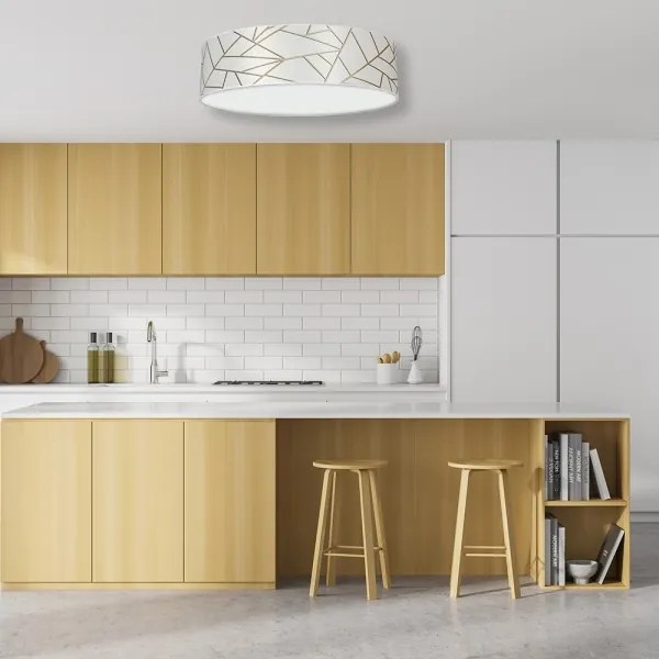 Plafonieră ZIGGY 3xE27/60W/230V albă/aurie