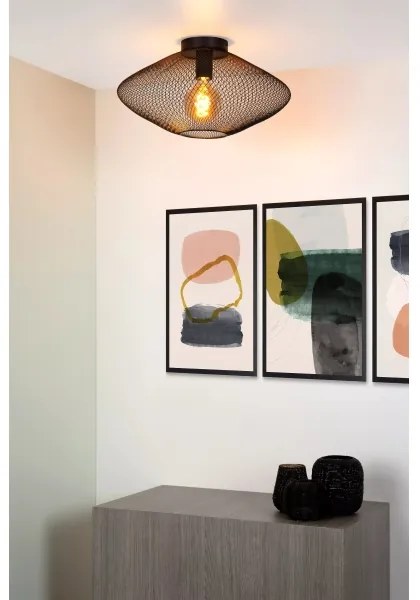 Plafonieră MESH 1xE27/40W/230V neagră Lucide 21123/45/30
