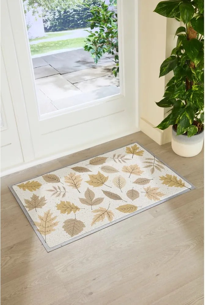 Covoraș de intrare 40x70 cm Autumn Neutral Leaves – Artsy Doormats