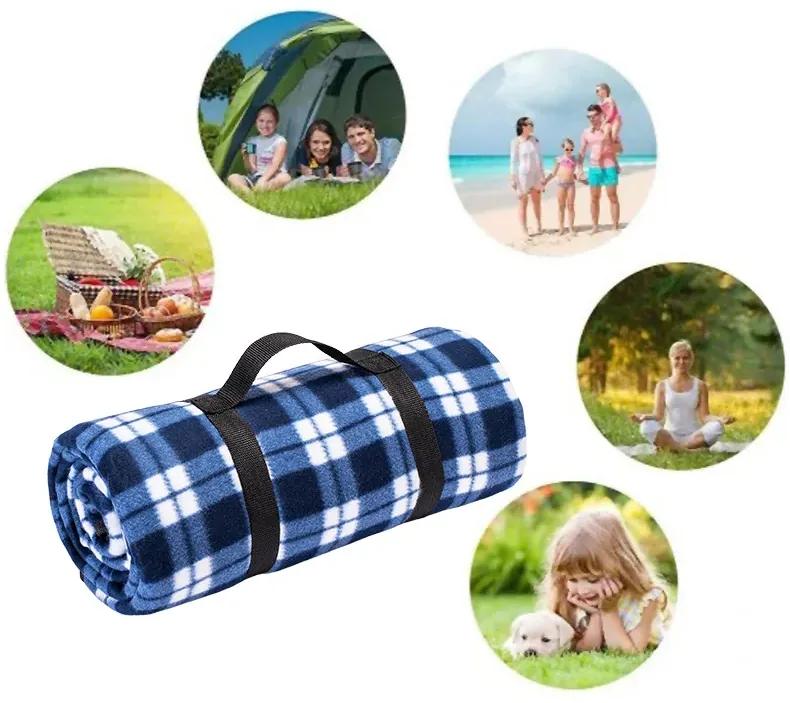 Pătură de picnic plaid albastru