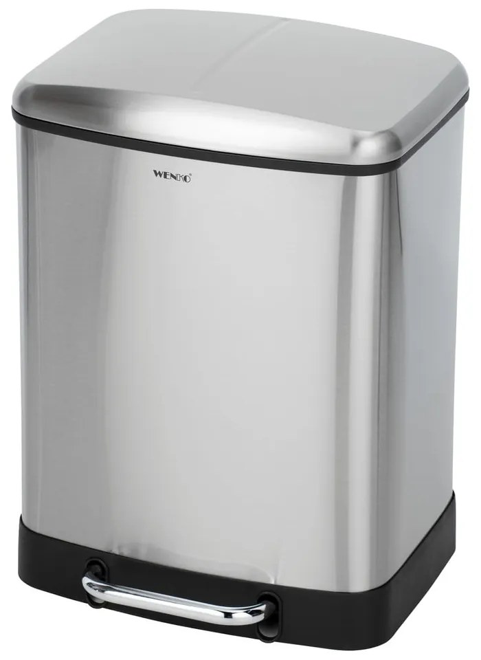 Coș de gunoi de reciclat din oțel inoxidabil 24 l Studio Duo – Wenko