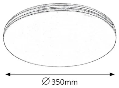 Rabalux 2763 - Plafonieră LED OSCAR, 1xLED/18W/230V, rotundă, cromată