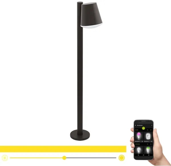 Eglo 33561 - Lampă LED dimabilă de exterior CALDIERO-C 1xE27/9W/230V IP44 antracit