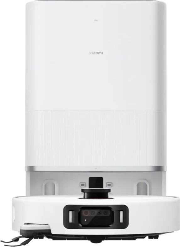 Aspirator robot Xiaomi Robot Vacuum 5 Pro EU OV21GL, 55 W, 20000 Pa, 140 min, cameră triplă AI de 5 MP cu funcție de recunoaștere, stație automată de spălare și uscare, navigație dToF retractabilă, apă la 80 °C, alb