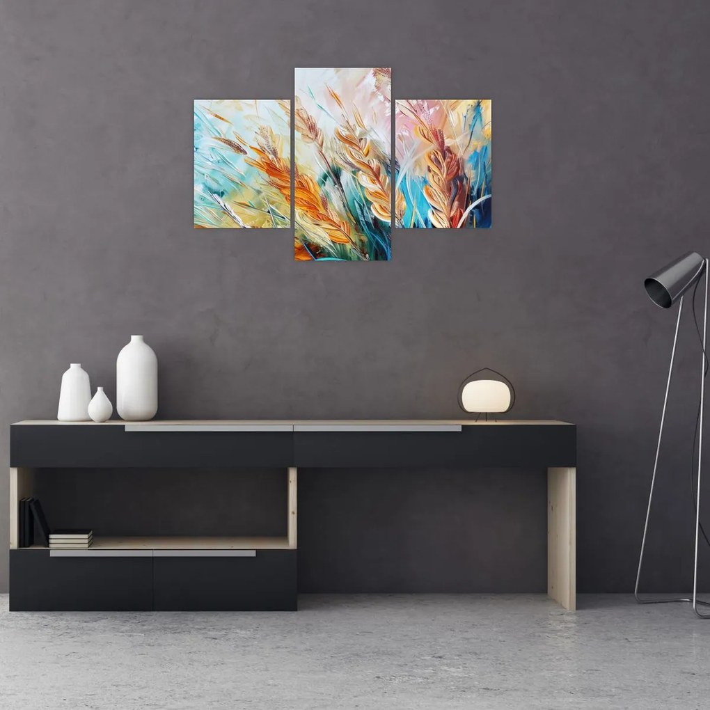 Tablou - Grâu, abstracție (90x60 cm)