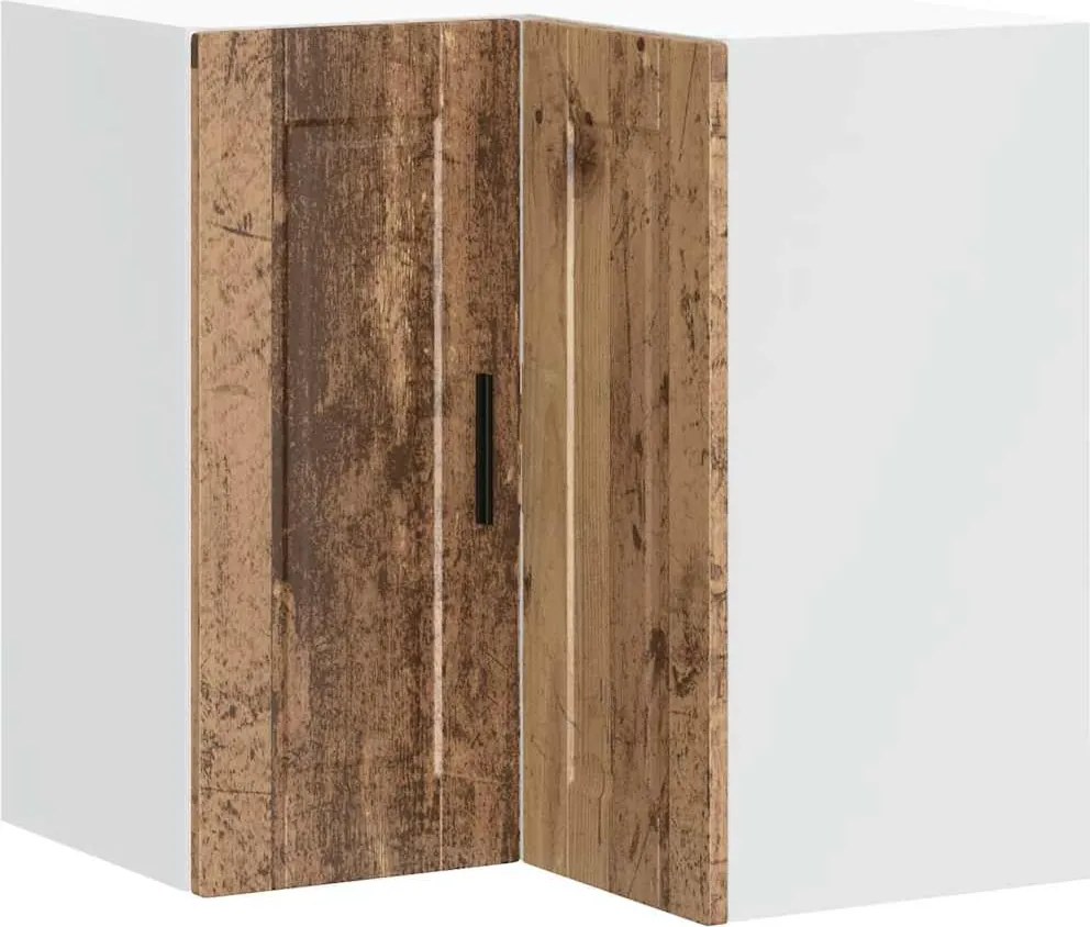 vidaXL Dulap de colț de bucătărie „Porto” lemn vechi Lemn prelucrat
