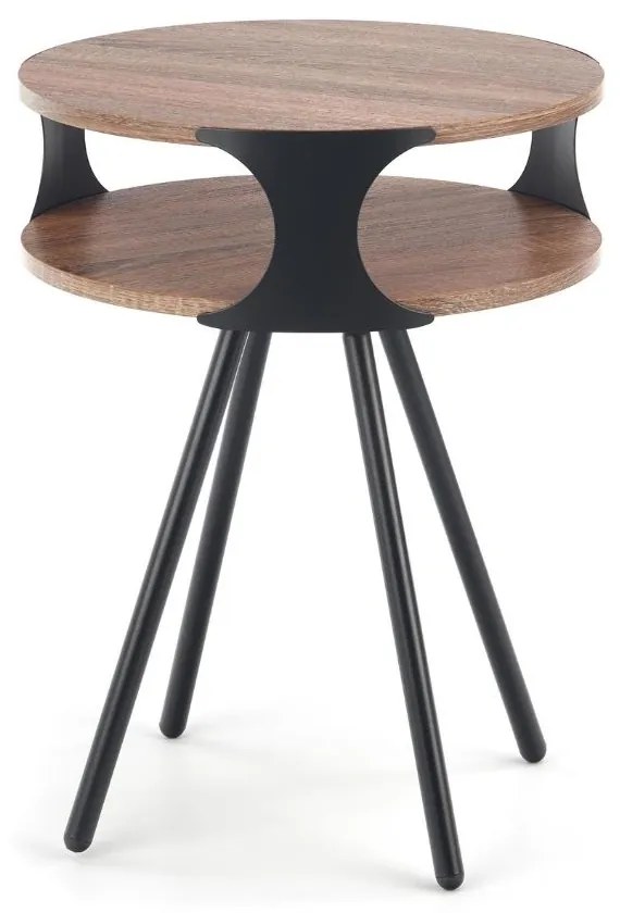 Masa de cafea Kirby, stejar sonoma / negru