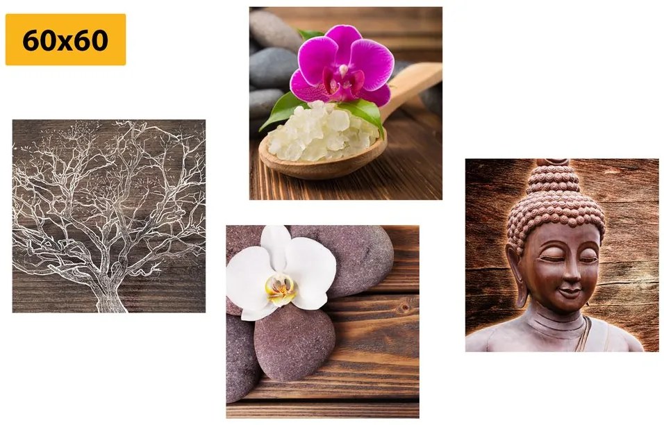 Set tablouri Feng Shui în design natural