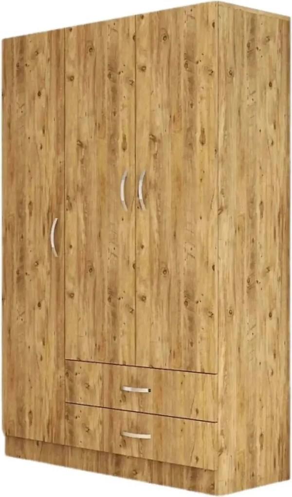 Dulap GRD0502, stejar, PAL melaminat, cu 3 usi si 2 sertare, 120x47x18