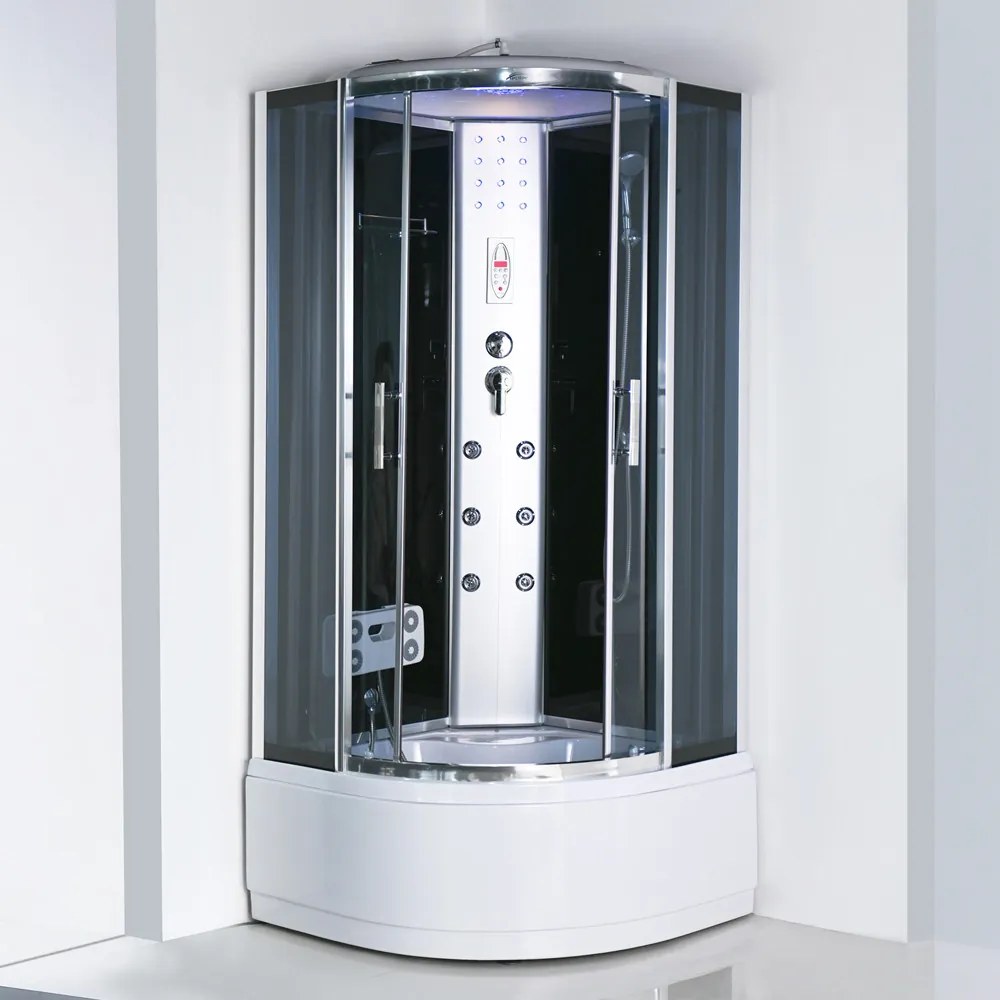 Cabină de duș cu hidromasaj Vital, dimensiune 80x80 cm