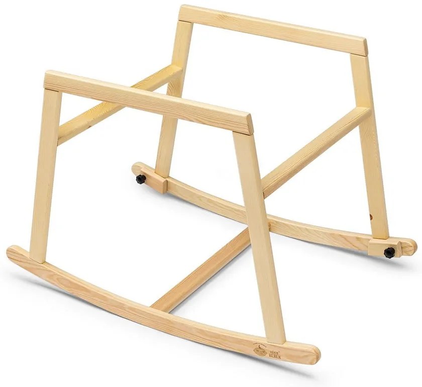 Pătuț leagăn alb/natural Hier – Kalune Design