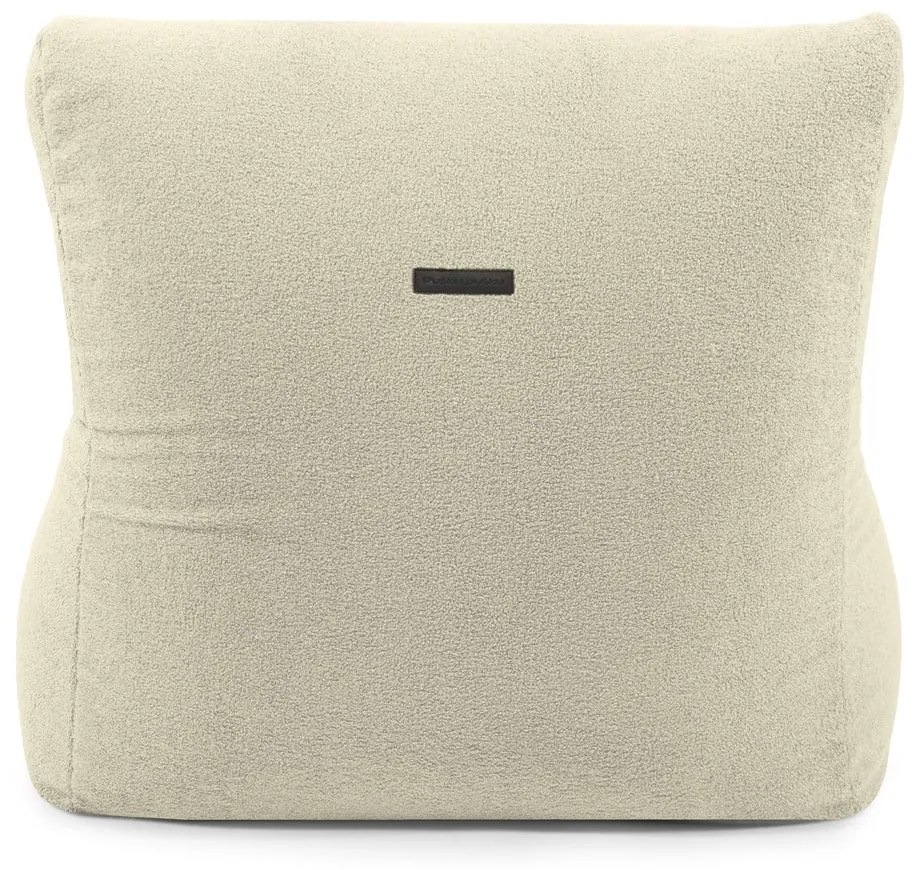 Fotoliu bean bag crem cu tapițerie din țesătură bouclé Seat 100 Lounge – SLOWDOWN