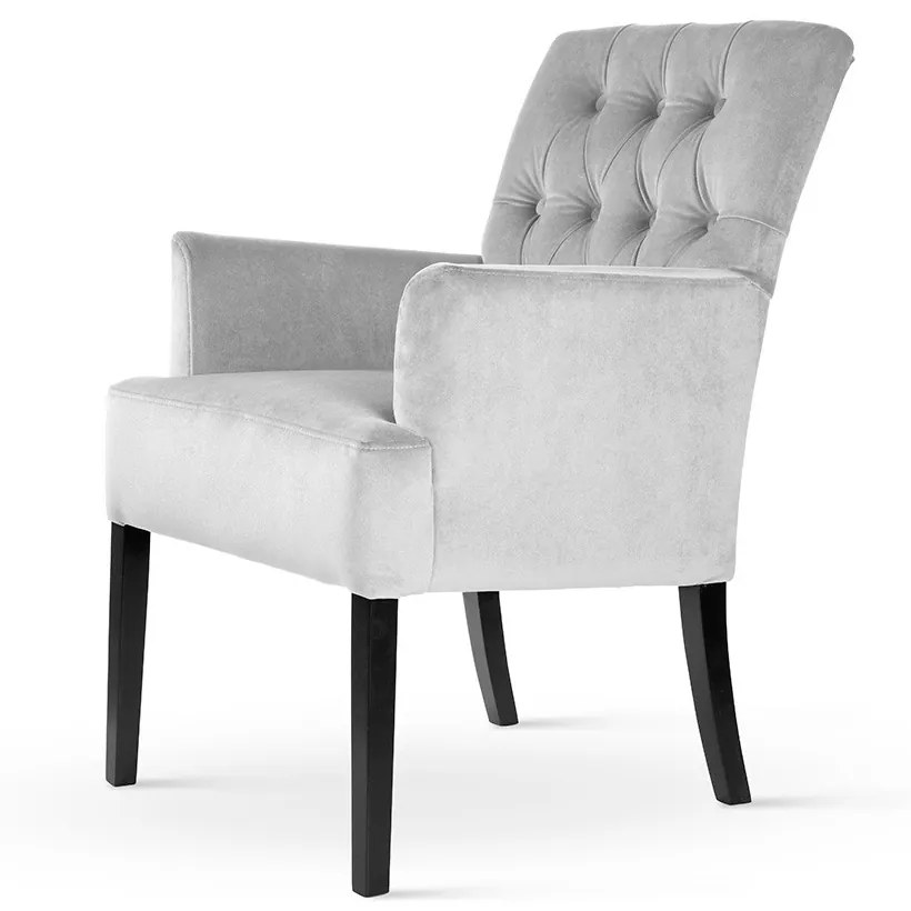 Scaun tapitat Gala Glam cu cotiera H94 cm
