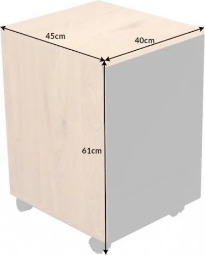 Dulapior cu sertare si role, modern si functional Studio