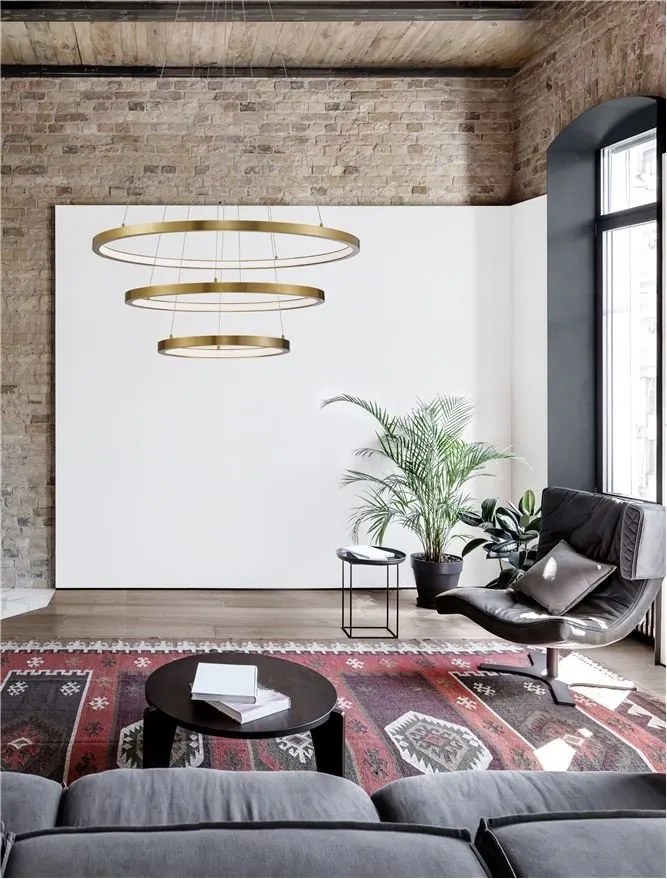 Lustra LED dimabila design circular EMPATIA D-80cm