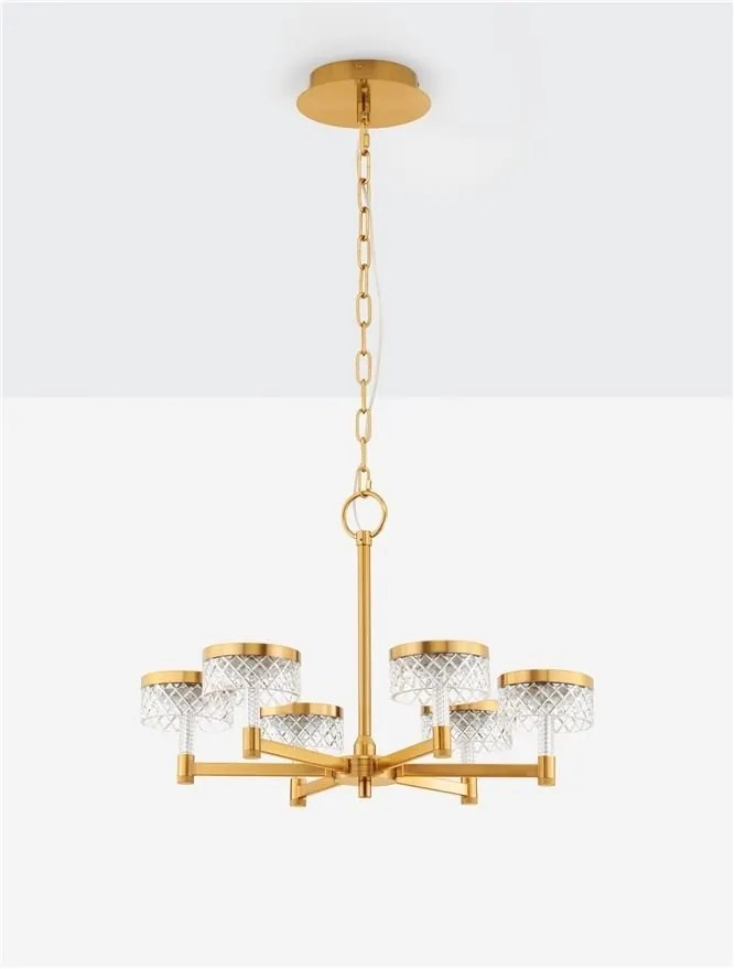 Candelabru LED design modern cu 6 brate Bion