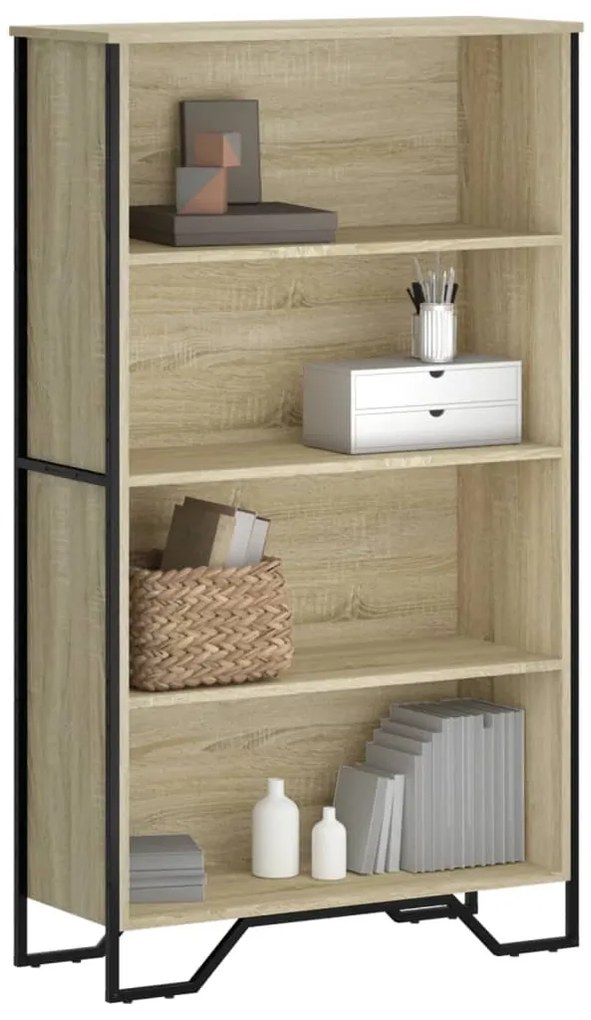 vidaXL Bibliotecă, stejar sonoma, 80x31x137,5 cm, lemn prelucrat