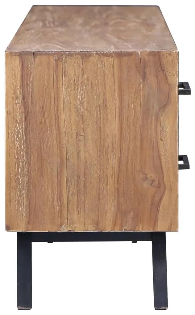 Comoda TV, 120 x 30 x 45 cm, lemn masiv de tec