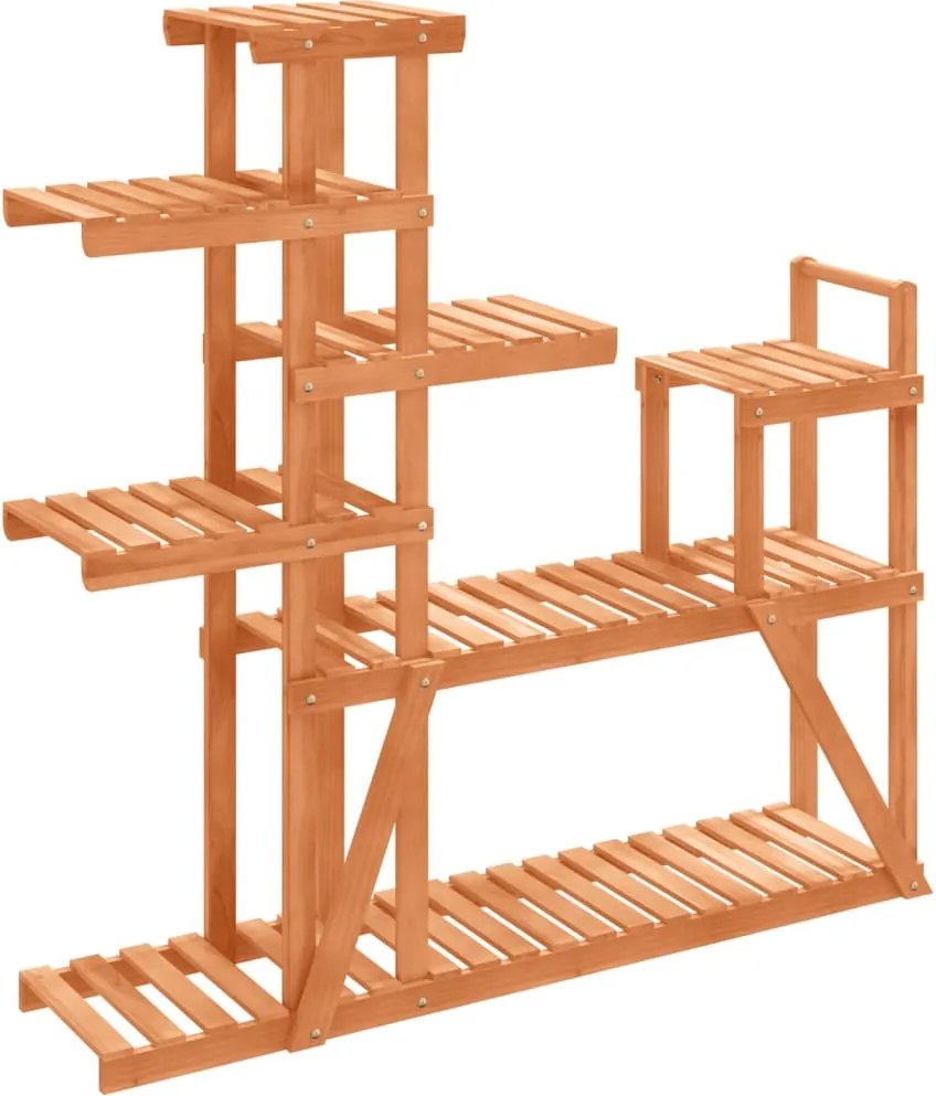 vidaXL Suport pentru flori, 110x25x111 cm, lemn masiv de brad