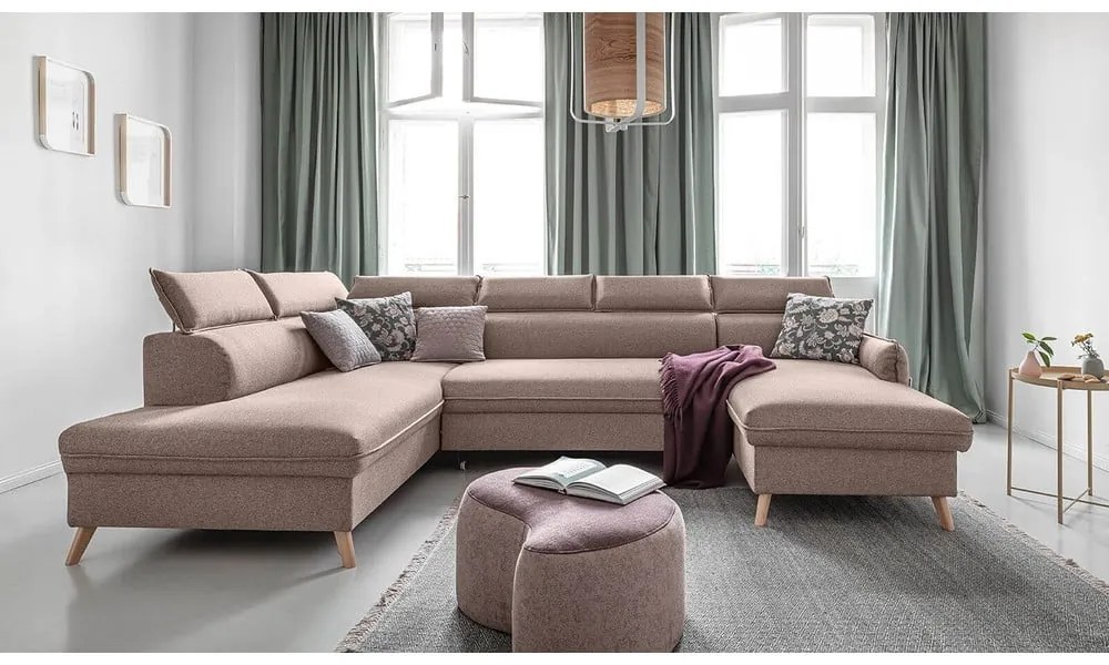 Colțar bej extensibil (cu colț pe partea stângă ) Sweet Harmony – Miuform