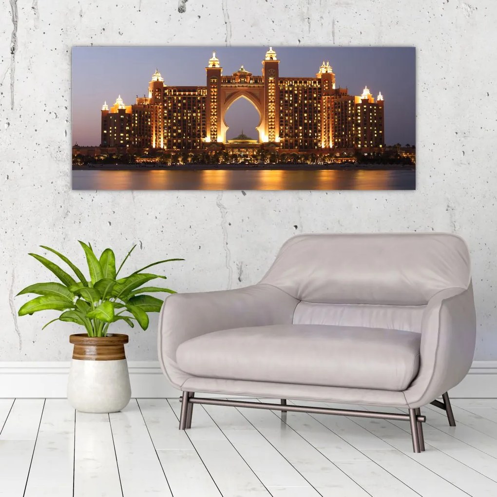 Tablou construcției în Dubai (120x50 cm)